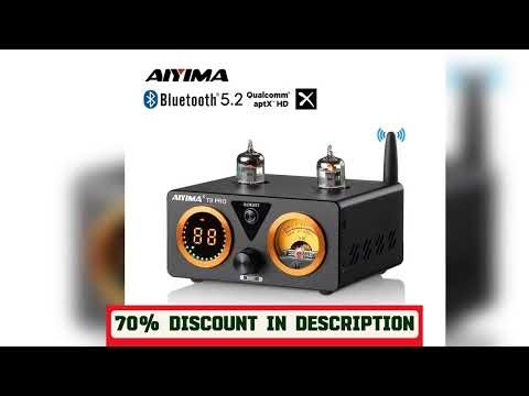A must-have product #AIYIMA T9 PRO HiFi 5.2 Bluetooth Tube Amplifier VU Meter Stereo Power Amplifi