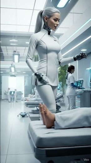 "Futuristic Robot Nurse: Hospital Patient Care Revolution