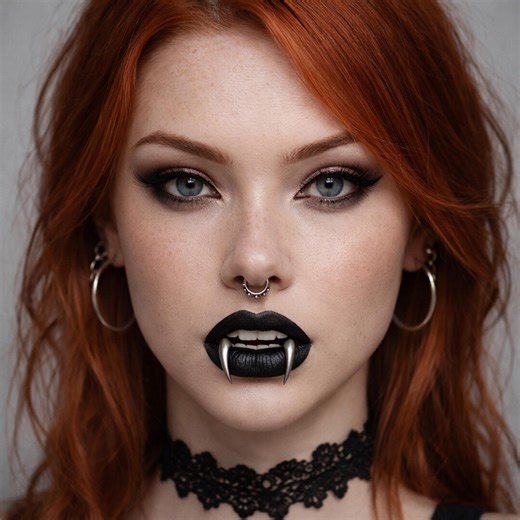 Vampire Fang Lip Cuffs | Gothic Vampirecore Jewelry | No Piercing Fangs | Halloween Goth Accessory - Etsy