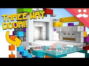 I Build a 3 WAY PISTON DOOR in Minecraft 1.13!