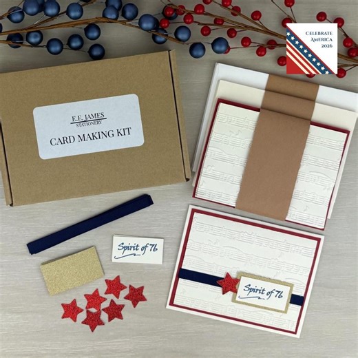 Patriotic Card Making Kit for Adults to DIY 6 Americana Greeting Cards, Fourth of July Beginner Card Making Supplies to Make Your Own Cards - Etsy