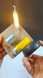 17K views · 119 reactions | DIY Energy Generator Using Gear Motor Components Used: Gear Motor Dynamo Motor Pully MDF Board DC TO DC Step Down Converter LED Light 12 Volt Wires #science #HandsOnLearning | Owncreation | Facebook