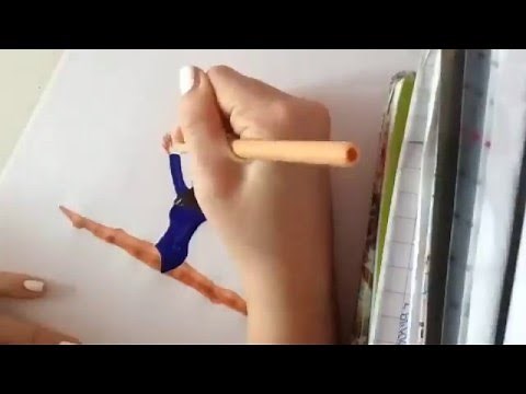 HOW TO DRAW A GYMNAST 2 (easy) 👑👑👑