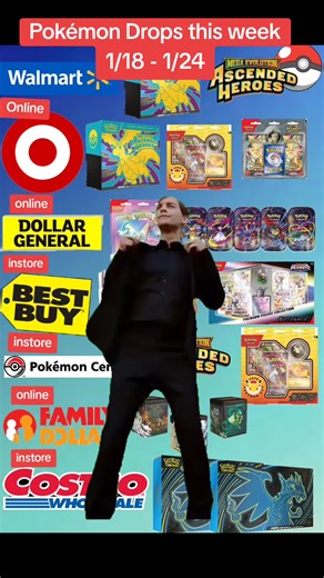 This weeks Pokémon Drops 1/18-1/24 #pokemon #pokemoncards #pokemontiktok #pokemoncommunity #pokemontcg