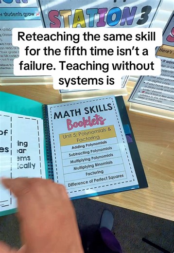 If teaching algebra feels like a constant rewind button, it’s not because your students “just aren’t getting it.” ‼️It’s because they don’t have a structured way to rebuild the skill without dragging your entire pacing guide down with it. That’s exactly why I created my Math Skills Booklets and this one on operations with polynomials is a favorite for Algebra 1 teachers. ✨ One focused skill at a time ✨ Guided notes leveled practice error analysis ✨ Built for intervention, spiral review, or test 