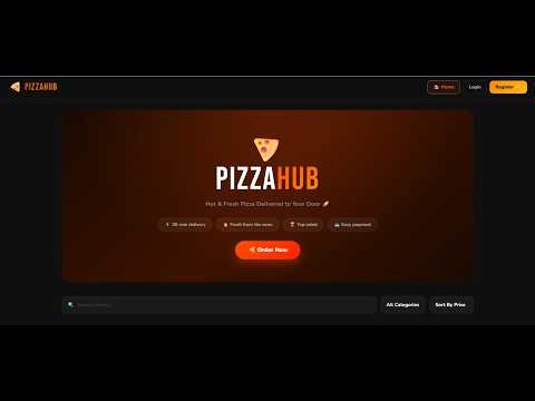 PizzaHub: A Full-Stack Online Pizza Ordering and Delivery System