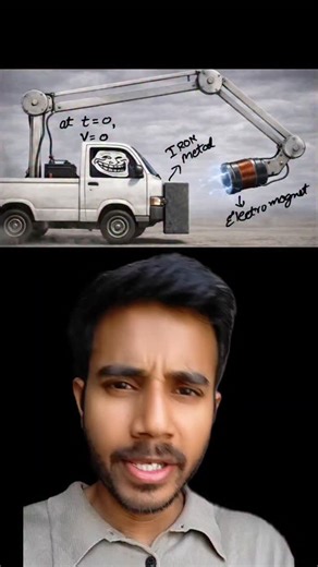 Abhay Kumar on Instagram: "When the electromagnet is switched ON, what happens? #physics #iitjee #science"