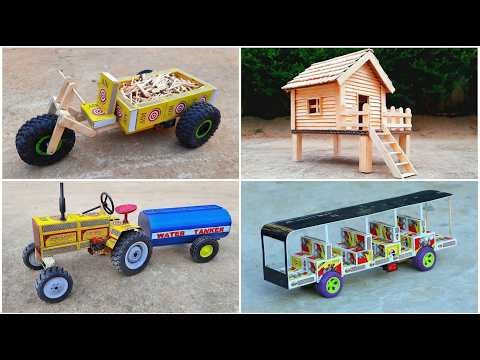 I Built 4 Incredible Mini Vehicles Using Matchboxes 😱🔥