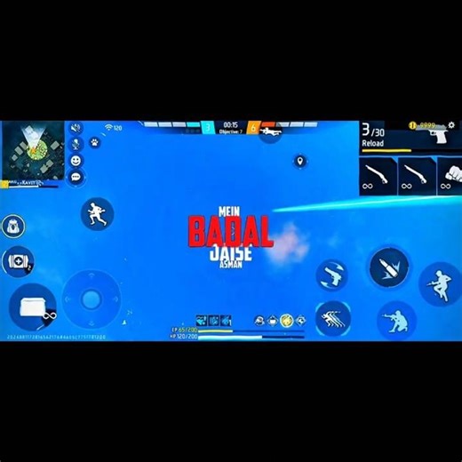 ASMAN MEIN JAISE BADAL ☁️☁️ | FREE FIRE #shorts #viral #song #gaming #trending