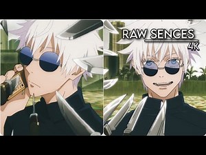 Satoru Gojo | Raw scenes 4K | Gojo Raw Clips |Jujutsu Kaisen Season 2 | S2EP 1 ( Anime Raw Clips )