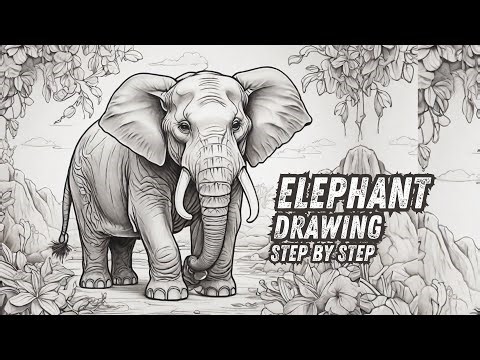 African Elephant Drawing
