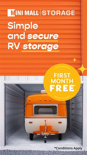🎉 Get your 1st month FREE on select vehicle storage units. Reserve online today! 🏡 | Mini Mall Storage
