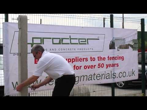 How to fit concrete post for your fence