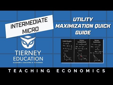 Utility Maximization Quick Guide: Cobb-Douglas, Complements, and Substitutes