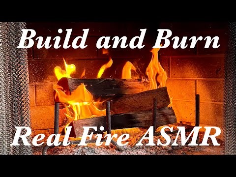 Real Fireplace ASMR: Full Fire Cycle | 26 Minutes of Flames, Crackles & Glowing Embers