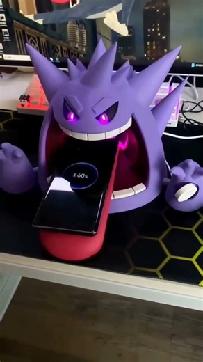 3D print at a time! This Gengar charger is just a taste of what's possible What will you create #3d