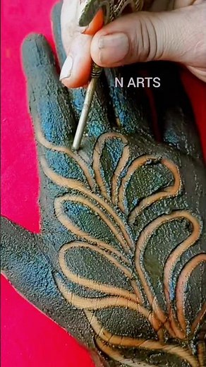 New easy beautiful arabic stylish mehndi design #mehndi #mehandi #simple #shorts