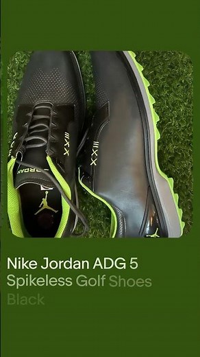 Nike Jordan ADG 5 Spikeless Golf Shoes Black Green FQ7874-002 Men's Size 14