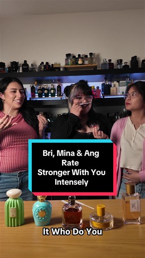 Bri, Mina and Ang are digging into Stronger With You Intensely this time and it looks like it’s a real hit. Definitely one of my favorite designers! How’d they do? #datascents #rating #mensfragrance #designerfragrance #strongerwithyouintensely