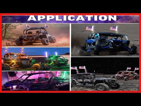 Quality product - OHMU 2pcs 3FT Led Whip Lights with Bluetooth,Remote Control [Spring Base] [300 Co