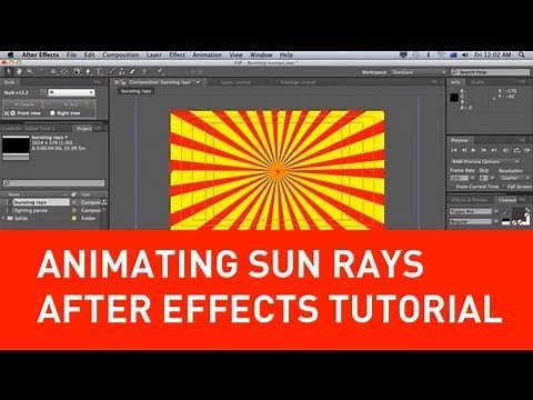 Animating Sun rays in After Effects Tutorial