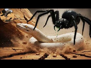 Giant Python Fights a Pack of Tarantulas | Terrifying Ambush in the Jungle | animal fights