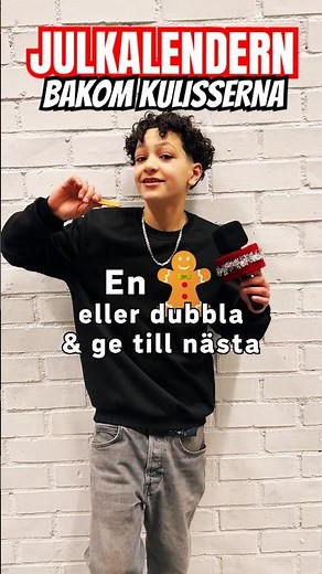 En kaka eller dubbla&gevidare? #behindthescenes #julkalender #tidstjuven #svt #payitforward #bts