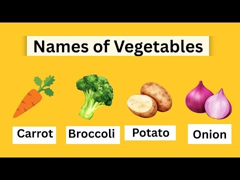 Vegetable Names for Kids | 20+ Vegetable Names with Images and Pronunciation | Kids Learning Video
