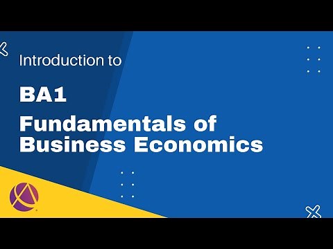 Introduction to BA1 Fundamentals of Business Economics | cimaselfstudy.com | CIMA