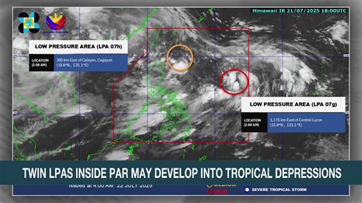 218K views · 1.8K reactions | PAGASA on Tuesday monitors two weather disturbances inside the Philippine area of responsibility. The farther LPA has a high potential for tropical cyclone development in the next 24 hours. ABS-CBN resident meteorologist Ariel Rojas shares more details. #WeatherPatrol | ABS-CBN News | Facebook