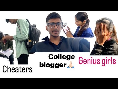 Do genius ladki 😳do cheaters 😱😱bro aur ek apna blogger 😎college funny vlog 🙏🏻2026 subscribe guys 🙏🏻