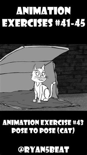 Animation Exercises 41-45 #2danimation #animation #animatedshorts #animatedcartoon #animator #art