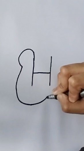 1M views · 8.3K reactions | Dibuja un gallo con la letra H #fypシ #art #draw #fyp #reelsviralシ #dibujosfacilesyrapidos #vaniaArts #viralreelsシ #viralreels #dibujos | Vania Arts | Facebook