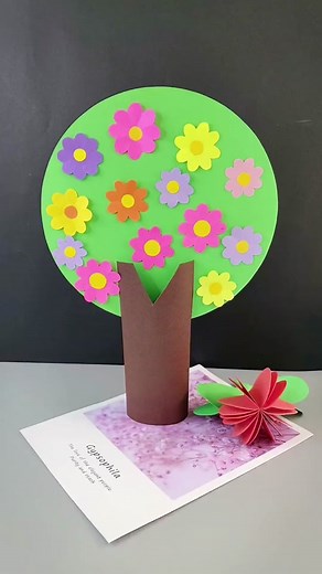 #selfmade #spring #tree #athome #origami #handicraft #crafts #tutorial