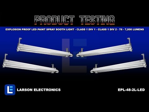 Explosion Proof LED Paint Spray Booth light - Class 1 Div 1 - Class 1 Div 2 - T6 - 7,000 Lumens