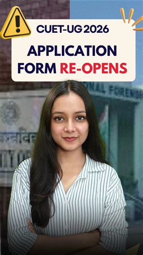 Application form re-opens CUET UG 2026🤯 #cuet2026 #forensicscience #priyanshijain