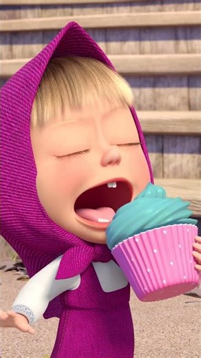 Something's Yummy Here? 😋🧁 #AprilFoolsDay #MashaAndTheBear #Shorts #cartoonforkids #kids #animation