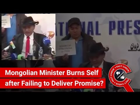 FACT CHECK: Mongolian Minister Sets Himself Ablaze Due to Failure to Deliver Housing Promise?