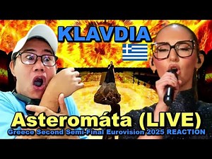 Klavdia – Asteromáta (LIVE) - Greece Second Semi-Final Eurovision 2025 REACTION