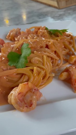 Delicious Spaghetti alla Crema di Scampi Recipe | Italian Cuisine