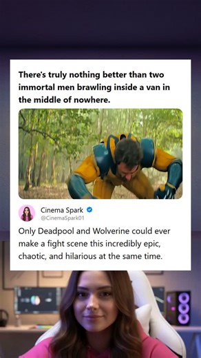 Cinema Spark on Instagram: "The Epic Chaos of Deadpool and Wolverine Brawling Inside a Confined Van Highlighting the intense, humorous, and confined fight scene between the two immortal characters, Deadpool and Wolverine."