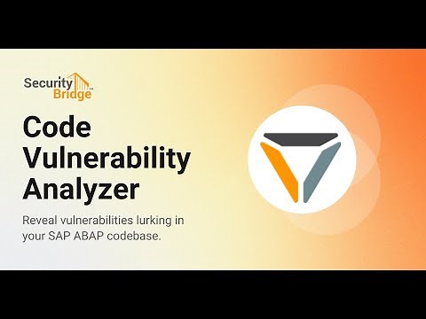 SecurityBridge Code Vulnerability Analyzer