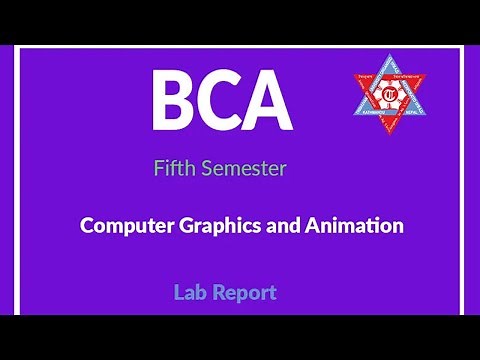 CHAPTER-1 INTRODUCTION OF COMPUTER GRAPHICS AND ANIMATION BCA 5TH SEM TU NEPAL||CLASS B.I.A||