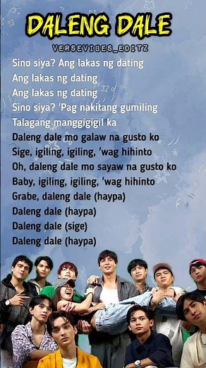 Daleng Dale - GAT (PHL) (lyrics) 😎✨️❤️|| Ang mutya ng section E || #editaudio #dalengdale #sectione