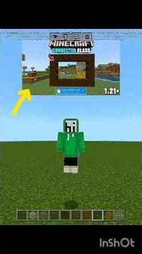 Minecraft connected glass addon for mcpe 🔥🤯 #shorts