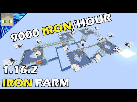 Gnembon's 9000 Iron/Hour 1.16.2-1.18 Iron Farm - Block By Block Tutorial