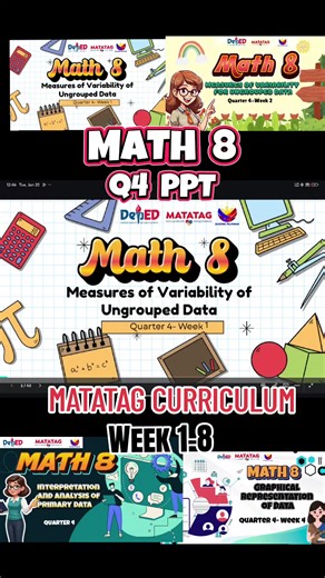 Math 8 Quarter 4 Complete Bundle for Matatag Curriculum