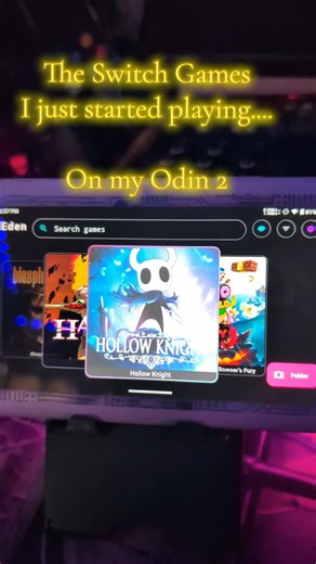 The Switch Games I just started playing, on my odin 2 max #retro #handheld #gaming #eden #emulation