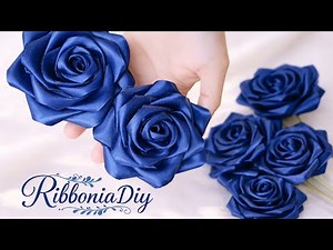 How to make satin flowers for a beautiful and easy flowers bouquet / diy rose satin