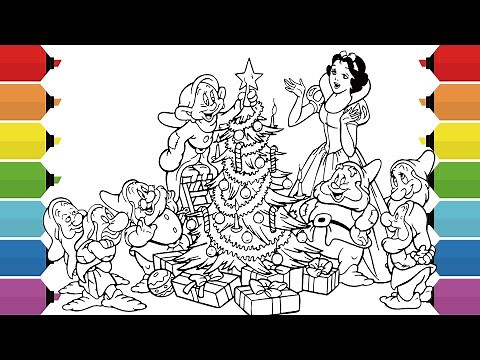Snow White and the Seven Dwarfs Disney Coloring Page